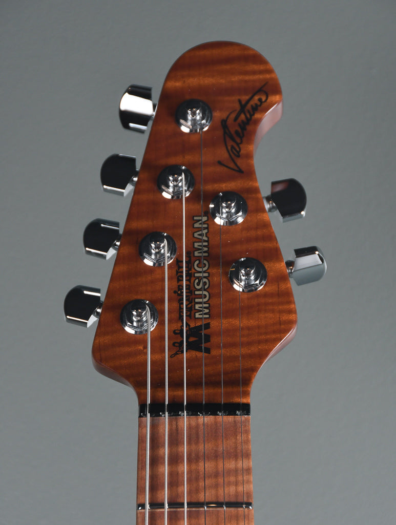 2019 Ernie Ball Music Man James Valentine Signature Guitar, Roasted Maple Neck. Toluca Blue