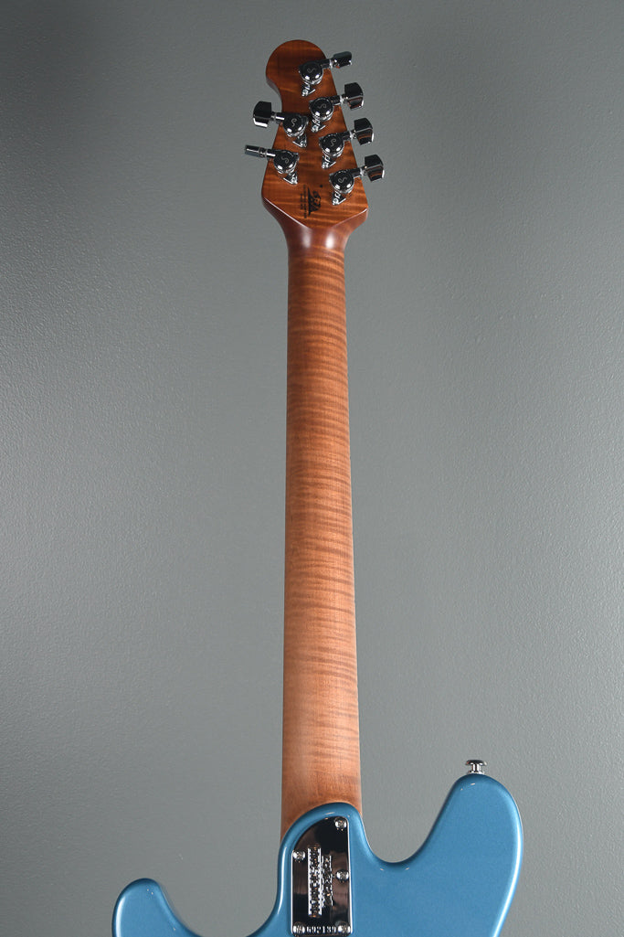 2019 Ernie Ball Music Man James Valentine Signature Guitar, Roasted Maple Neck. Toluca Blue