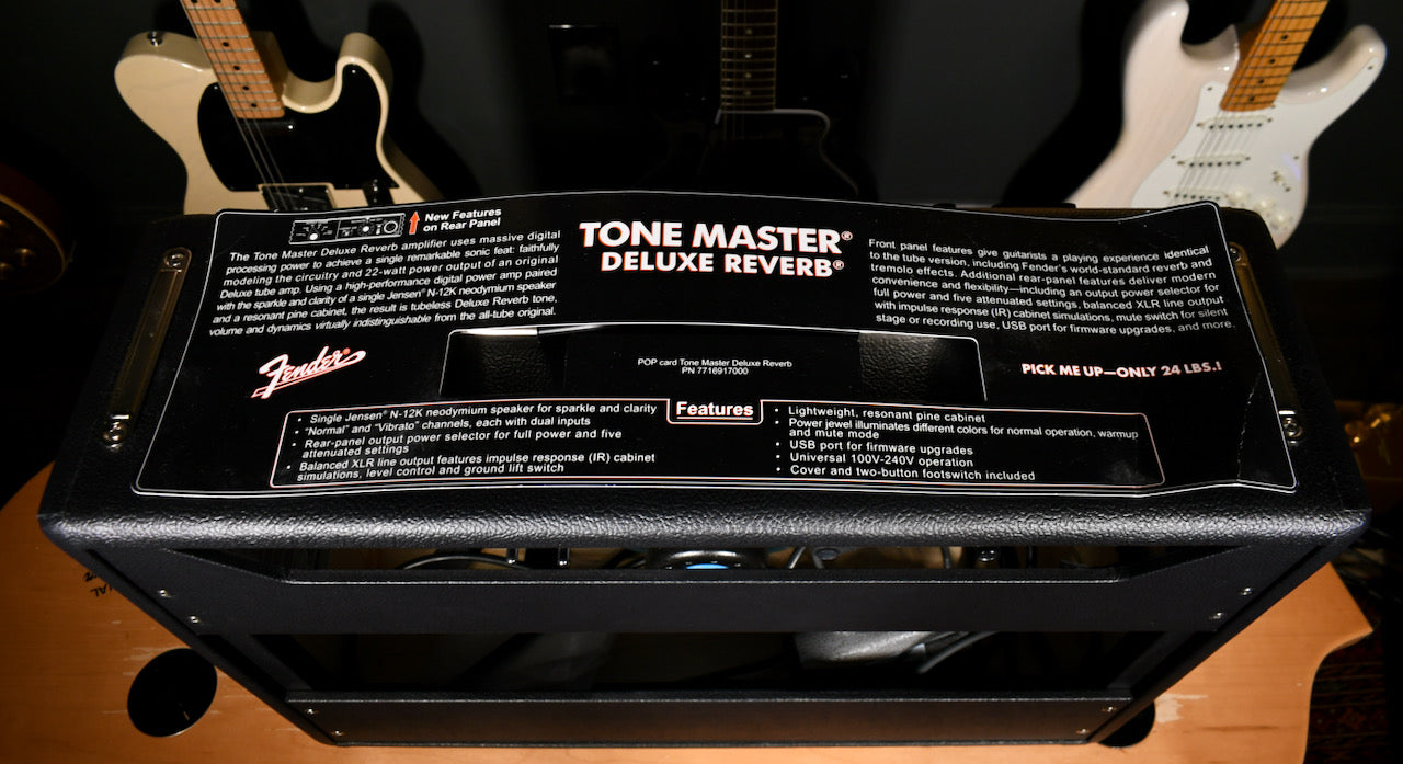 Fender Tonemaster Deluxe Reverb 1×12 Combo Black Tolex