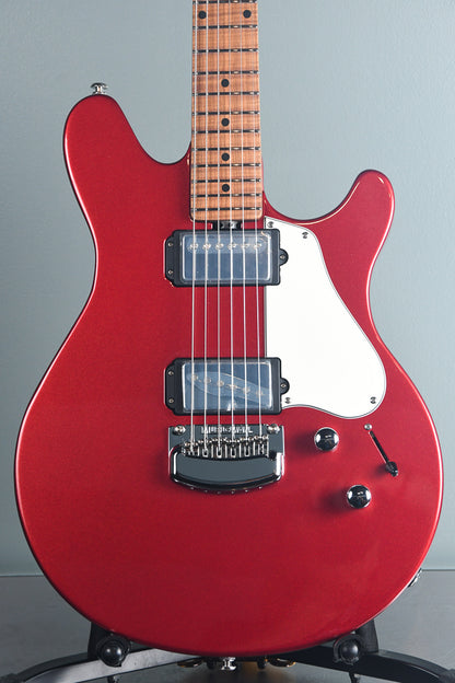 2019 Ernie Ball Music Man James Valentine Signature Guitar w/Trem, Roasted Maple Neck. Husker Red