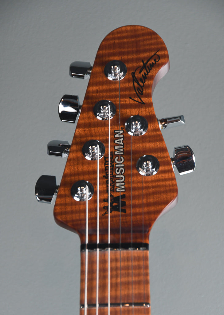 2019 Ernie Ball Music Man James Valentine Signature Guitar w/Trem, Roasted Maple Neck. Husker Red