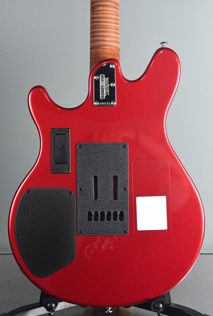 2019 Ernie Ball Music Man James Valentine Signature Guitar w/Trem, Roasted Maple Neck. Husker Red