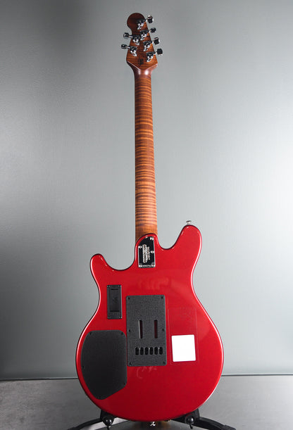 2019 Ernie Ball Music Man James Valentine Signature Guitar w/Trem, Roasted Maple Neck. Husker Red
