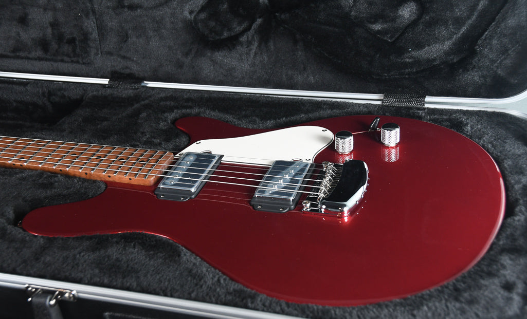 2019 Ernie Ball Music Man James Valentine Signature Guitar w/Trem, Roasted Maple Neck. Husker Red