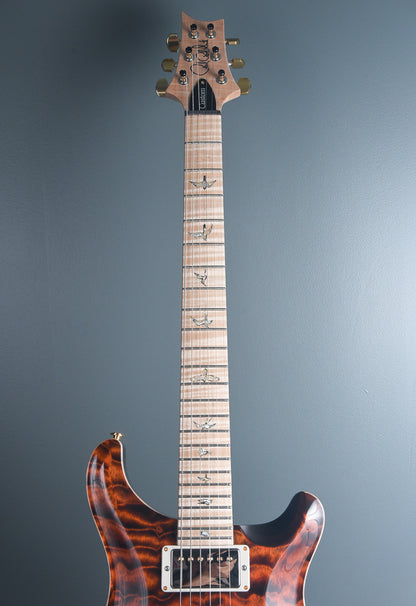 2019 PRS Wood Library Custom 24 Fatback 10 Top Quilt Orange Tiger