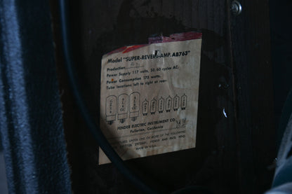 1964 Fender Super Reverb Black Tolex