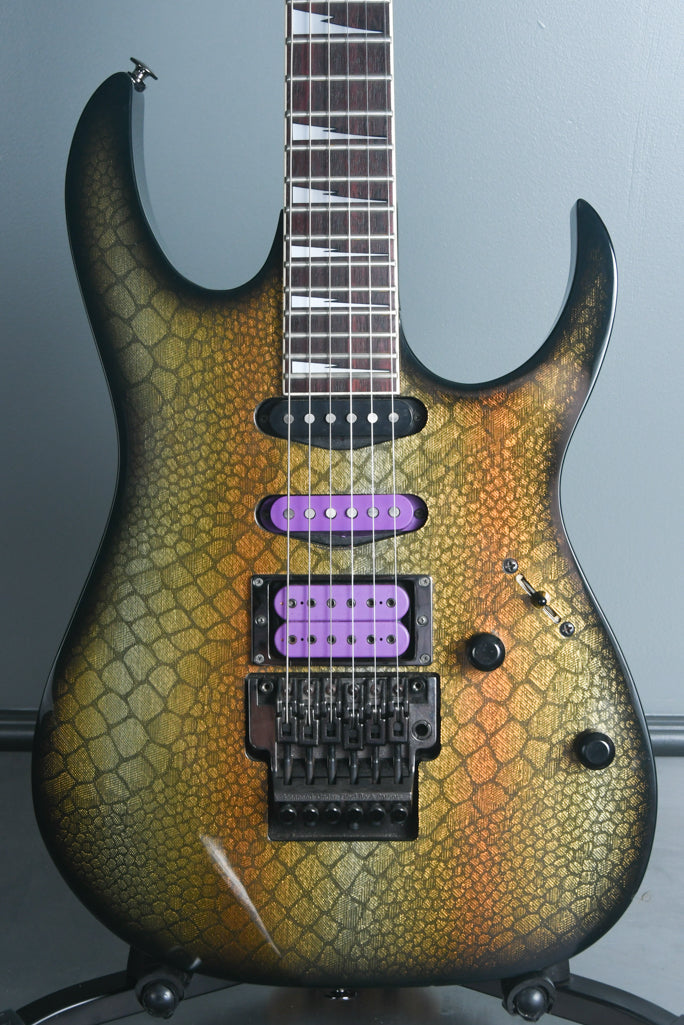 1990 Ibanez USA Custom RG Series Reptile Finish OHSC