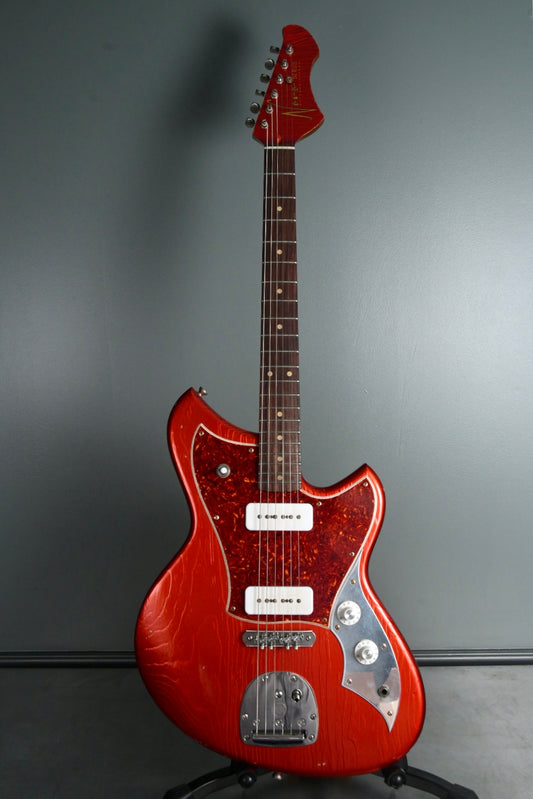 2019 Novo Guitars Serus J Candy Apple Red Fralin P-90