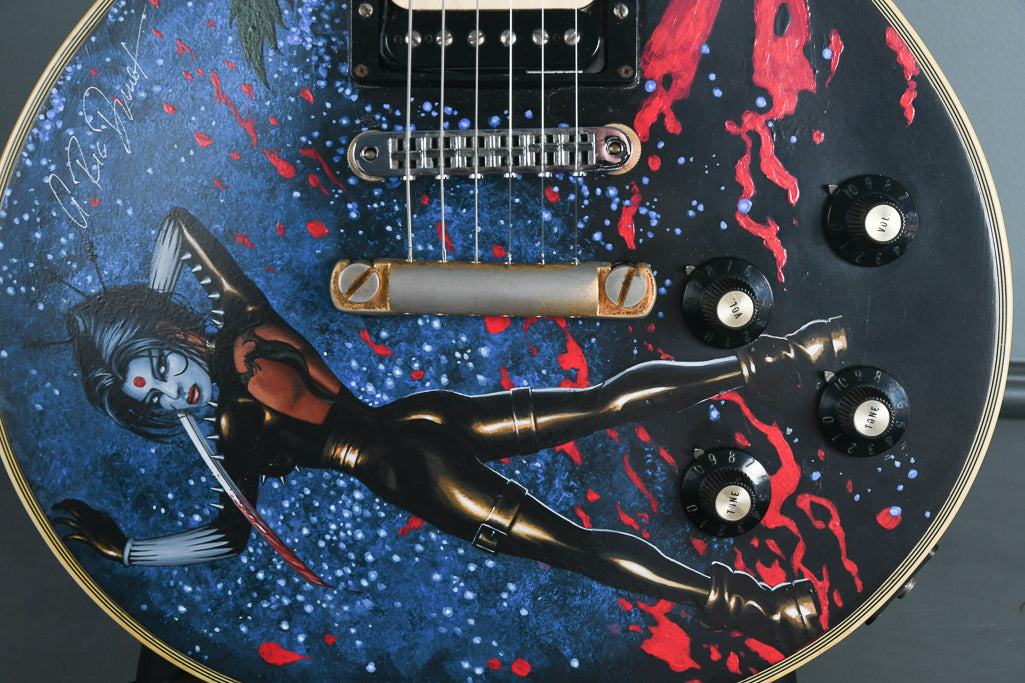 1973 Gibson Les Custom Ebony with Custom Artwork