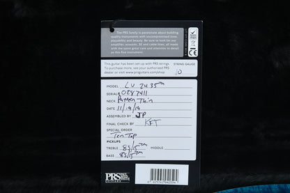 PRS Custom 24 35th Anniversary Aquamarine 10 Top