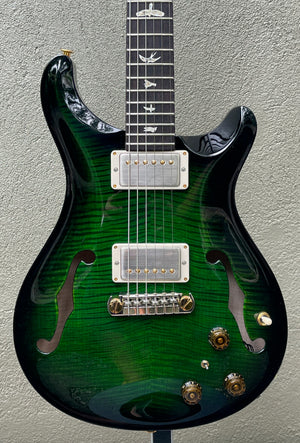 Paul Reed Smith PRS Hollowbody II Piezo 10 Top *Custom Color* Emerald Green Wrap Burst