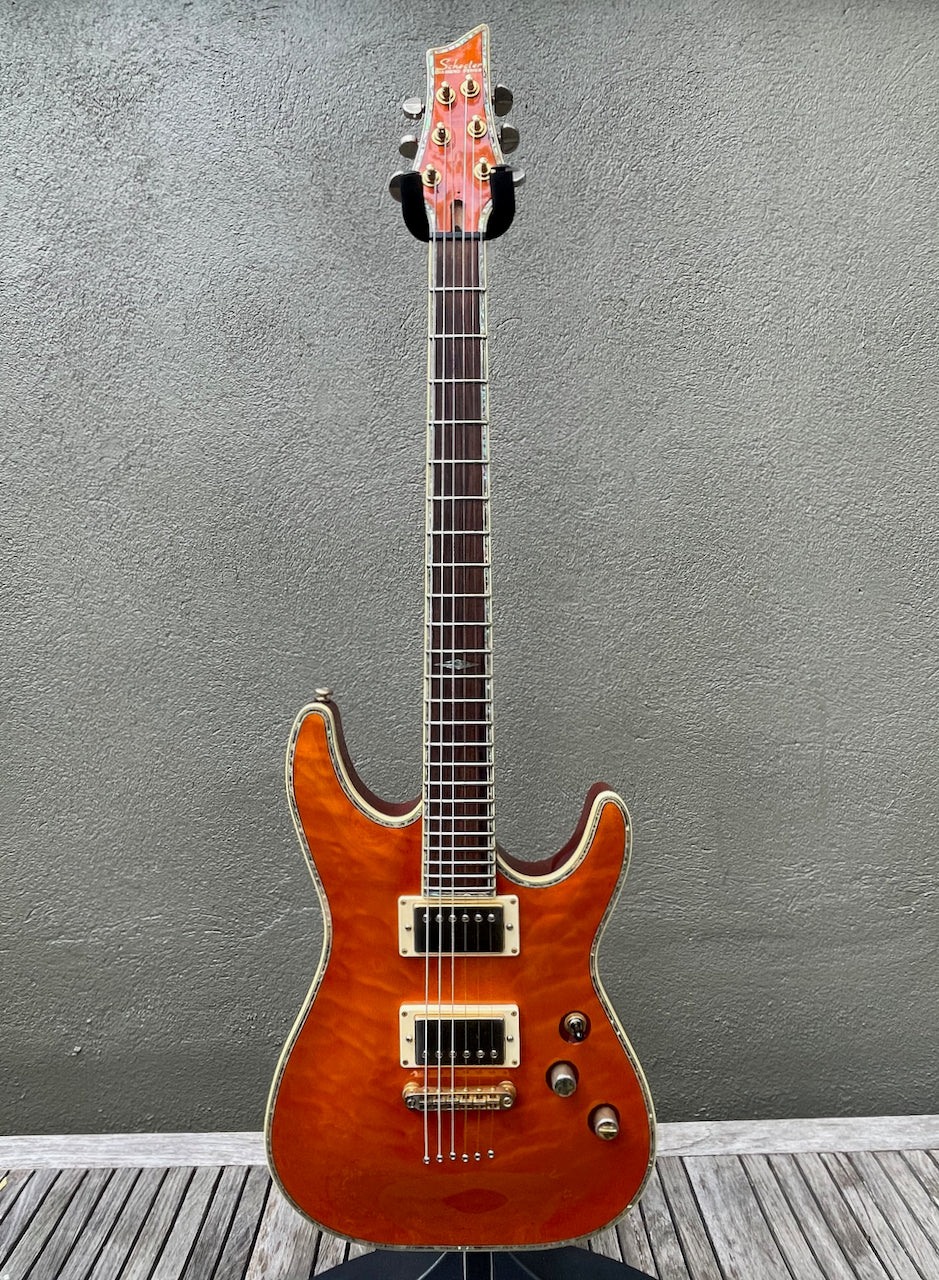 2004 Schecter C1 Elite Diamond Series Trans Orange