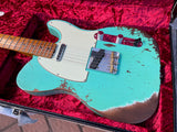 2020 Fender Custom Shop '63 Telecaster GT11 Heavy Relic Seafoam Green Roasted Maple Neck