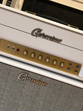 Germino Lead 55 LV Master Volume with Matching 2x12 Cabinet White Tolex