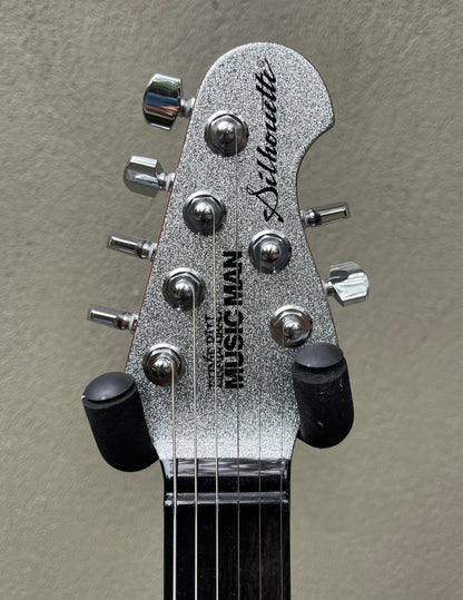 2020 Ernie Ball Music Man BFR Silhouette Silver Flake Sparkle DEMO