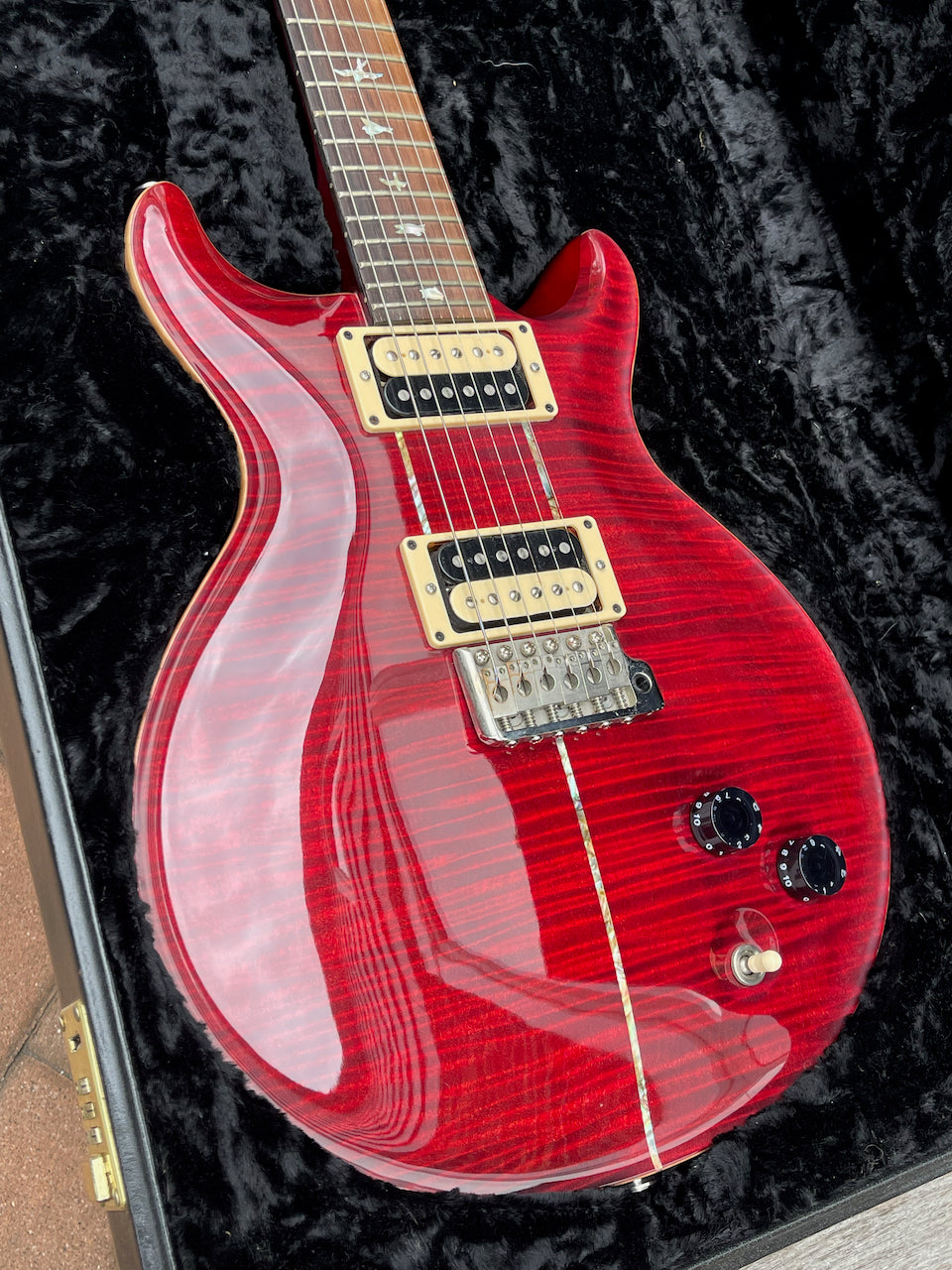 2000 Paul Reed Smith PRS Santana II Artist Brazilian Board Black Cherry