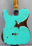 2020 Fender Custom Shop '63 Telecaster GT11 Heavy Relic Seafoam Green Roasted Maple Neck