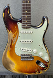 2021 Fender Custom Shop Limited Dual Mag II '60 Stratocaster Super Faded Aged 3 Tone Sunburst Heavy Relic