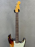 2021 Fender Custom Shop Limited Dual Mag II '60 Stratocaster Super Faded Aged 3 Tone Sunburst Heavy Relic