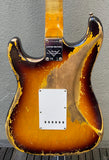 2021 Fender Custom Shop Limited Dual Mag II '60 Stratocaster Super Faded Aged 3 Tone Sunburst Heavy Relic