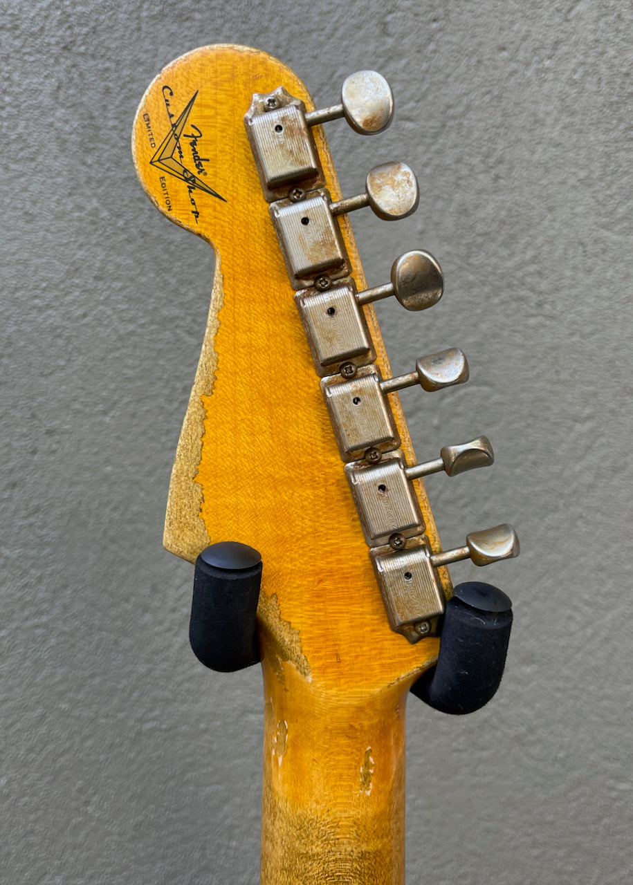 2021 Fender Custom Shop Limited Dual Mag II '60 Stratocaster Super Faded Aged 3 Tone Sunburst Heavy Relic