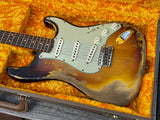2021 Fender Custom Shop Limited Dual Mag II '60 Stratocaster Super Faded Aged 3 Tone Sunburst Heavy Relic