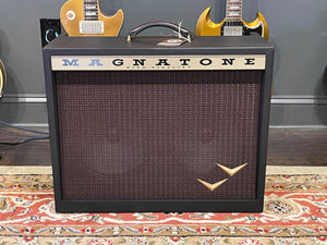 Magnatone Panoramic Stereo 2x10 Combo *Custom Color* Black Tolex with Oxblood
