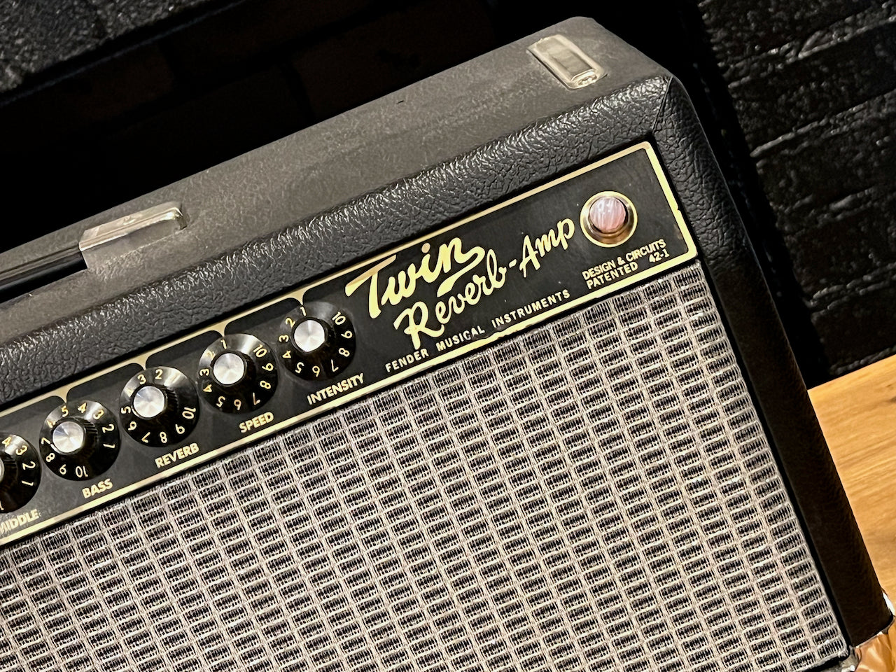 2015 Alessandro Fender Twin Reverb Head Black Tolex