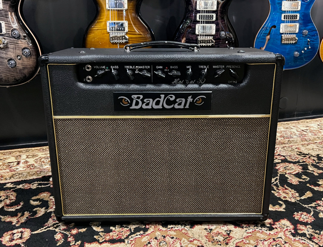 2015 Bad Cat Hot Cat 30 Hand Wired 1x12 Combo Black Tolex