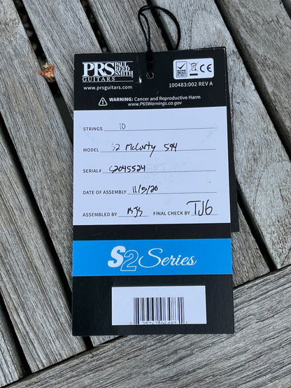 Paul Reed Smith PRS S2 McCarty 594 *Custom Color* Turquoise