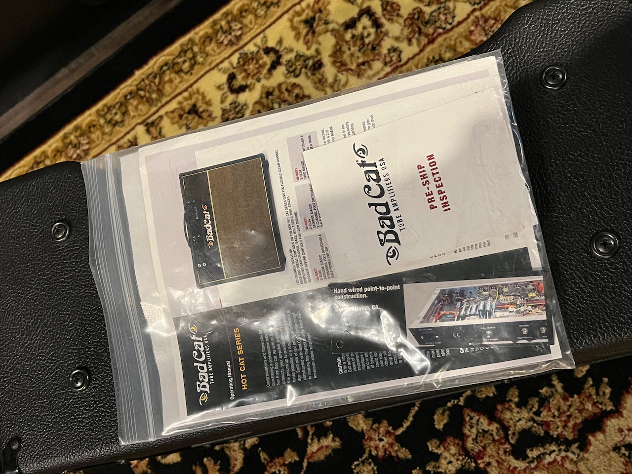 2015 Bad Cat Hot Cat 30 Hand Wired 1x12 Combo Black Tolex