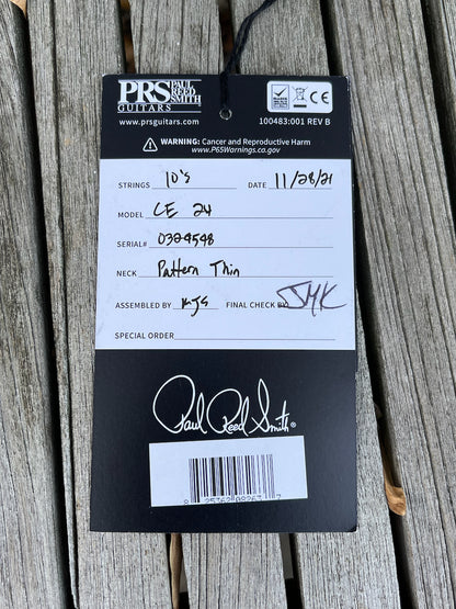 Paul Reed Smith PRS CE 24 Semi Hollow Blue Matteo