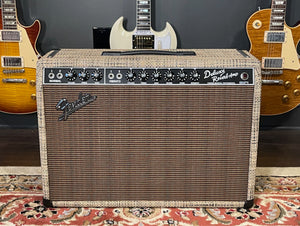 2020 Fender Limited Edition '65 Deluxe Reverb Chilewich Bark w/Celestion Ruby Alnico Speaker
