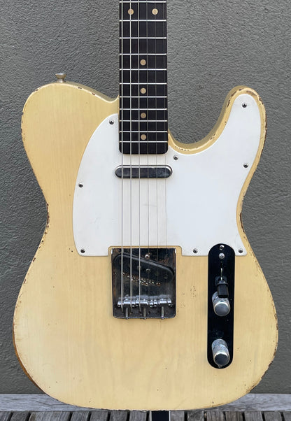 2021 Danocaster Single Cut Nicotine Blonde