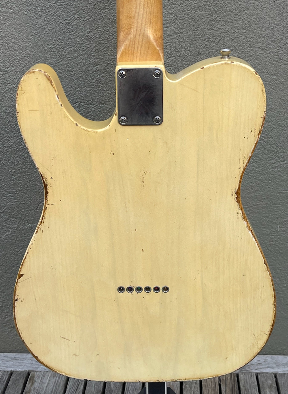 2021 Danocaster Single Cut Nicotine Blonde