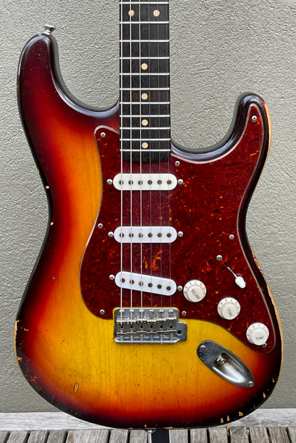2021 Nacho Contour Body Sunburst Tortoise pickguard #2265