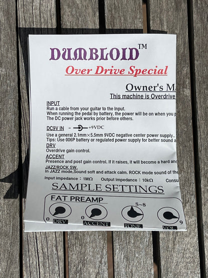 Shin's Music Dumbloid ODS Gray Hammer