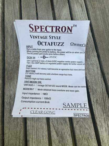 Shin’s Music Spectron Vintage Style Octafuzz #091