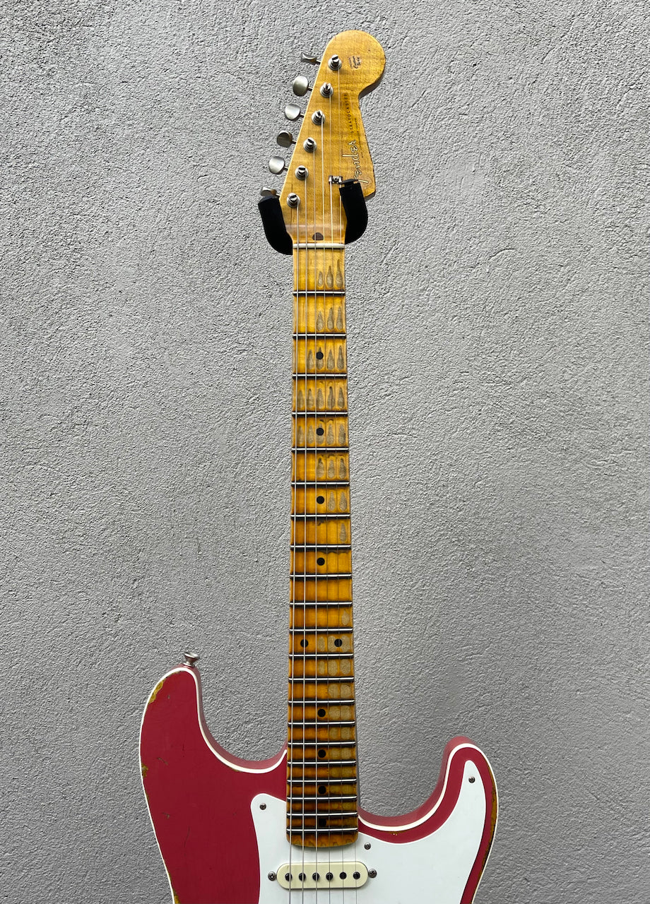 2018 Fender Stratocaster NAMM 56 Thinline Stratocaster Coral Pink/Sunburst