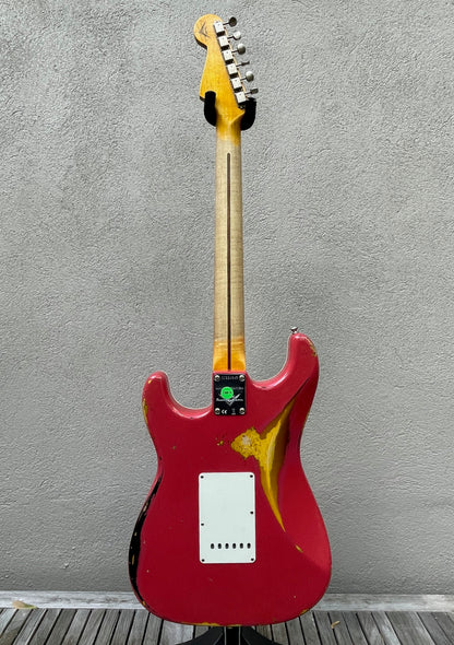 2018 Fender Stratocaster NAMM 56 Thinline Stratocaster Coral Pink/Sunburst