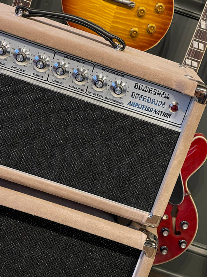 Amplified Nation Bombshell Overdrive 50 Watt Head & 1x12 Cabinet Dogwood Suede/Black Sparkle
