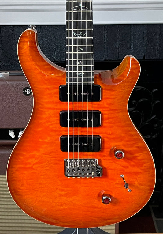 2020 Paul Reed Smith PRS Wood Library Custom 22 Soapbar 10 Top Trans Orange