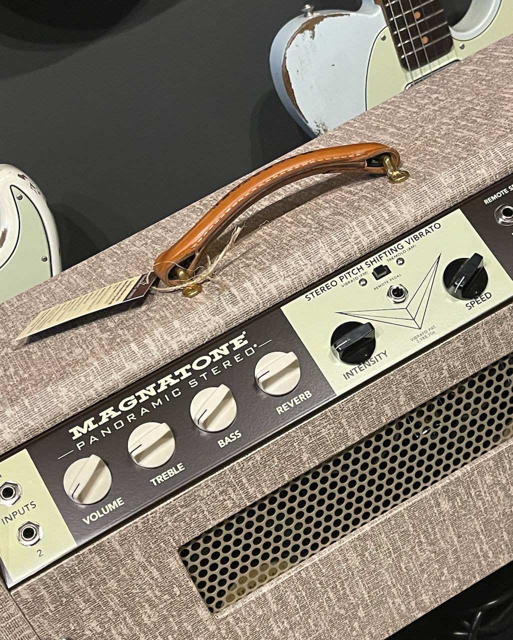 Magnatone Panoramic Stereo 2x10 Combo *Custom Color* Fawn with Wheat Grill
