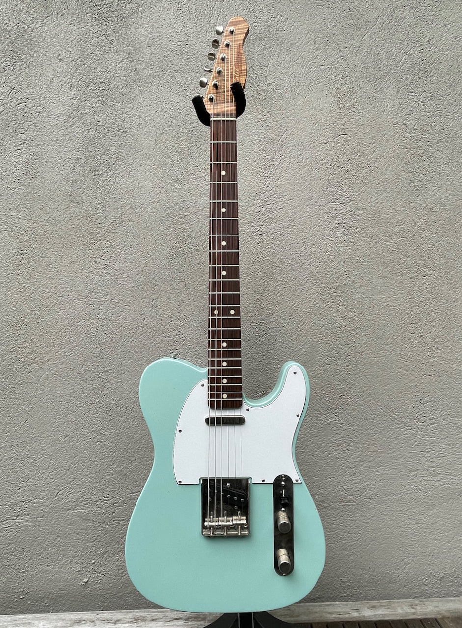 2019 Xotic XTC-1 Sonic Blue Mastergrade Roasted Maple Neck