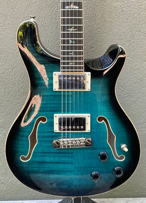 Paul Reed Smith PRS SE Hollowbody II Piezo Peacock Blue Burst