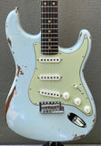 2021 Fender Custom Shop '60 Stratocaster GT11 Heavy Relic Sonic Blue Roasted Maple Neck
