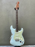 2021 Fender Custom Shop '60 Stratocaster GT11 Heavy Relic Sonic Blue Roasted Maple Neck