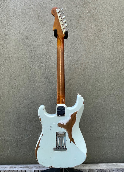 2021 Fender Custom Shop '60 Stratocaster GT11 Heavy Relic Sonic Blue Roasted Maple Neck