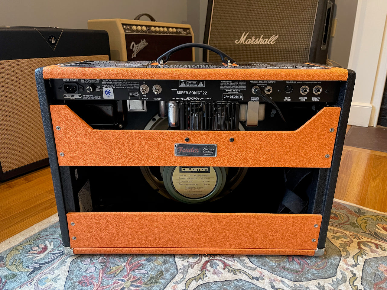 2013 Fender SuperSonic 22 FSR Limited Edition Orange/Black Tolex