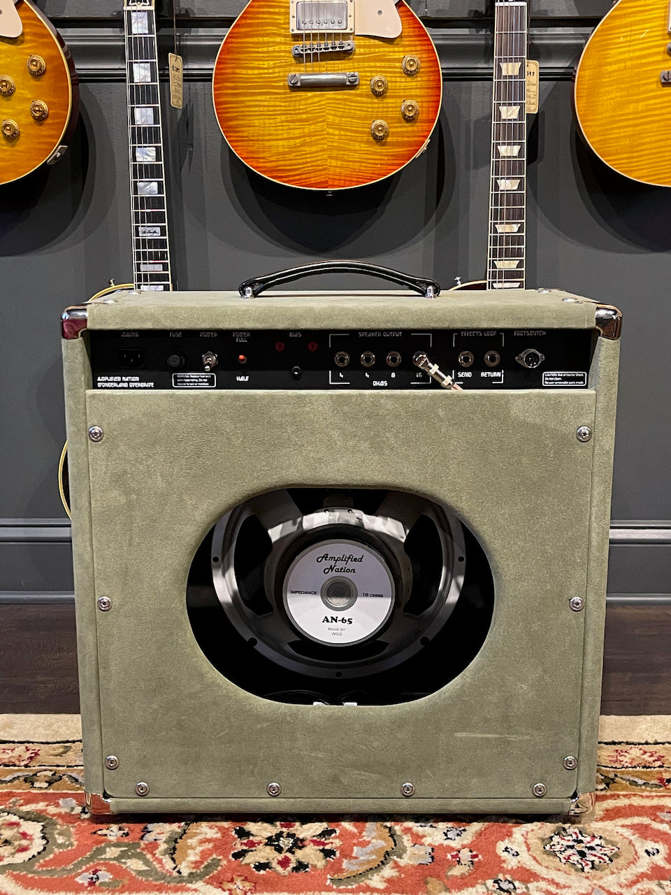Amplified Nation Wonderland Overdrive V2 50 Watt 1x12 Combo Moss Green/Black grill